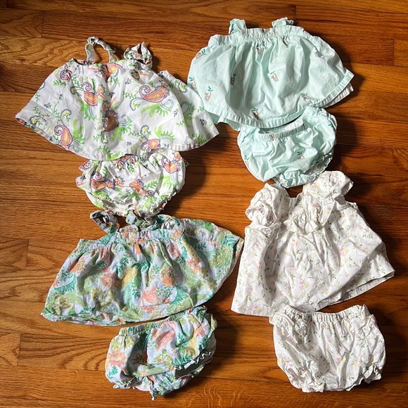 Perfect summer sets! Janie and Jack 0-3 months 2-piece outfits - Picture 1 of 6